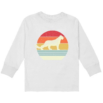 Discover Snow Leopard Kids Long Sleeve T-Shirt. Retro Style Kids Long Sleeve T-Shirt