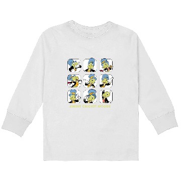 Discover Disney Jiminy Cricket Moods Kids Long Sleeve T-Shirts