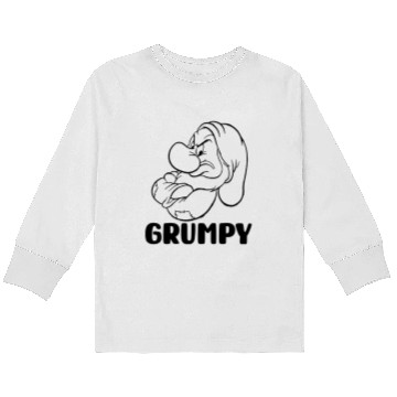 Discover Disney 7 Dwarfs GRUMPY Kids Long Sleeve T-Shirts