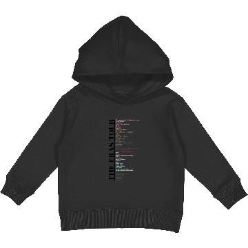 Discover eras tour UPDATED SETLIST Kids Pullover Hoodies