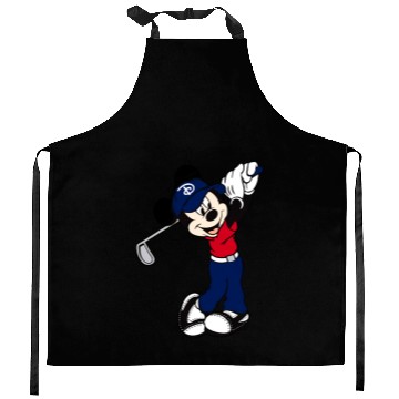 Discover Mickey Mouse Golf Disney Kitchen Aprons, Mickey Unisex Kitchen Aprons, Mickey