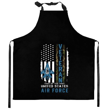 Discover Us Air Force Veteran Camo Kitchen Aprons
