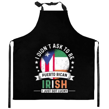 Discover Puerto Rico Flag Ireland Grown Got Lucky Kitchen Aprons