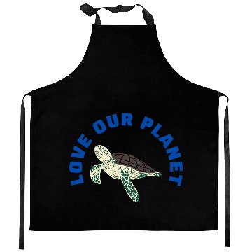 Discover love our planet Kitchen Aprons