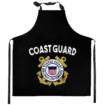 Discover Proud Coast Guard Military Pride Kitchen Aprons