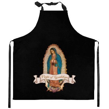 Discover Lady Virgin of Guadalupe Virgen De Guadalupe Kitchen Aprons
