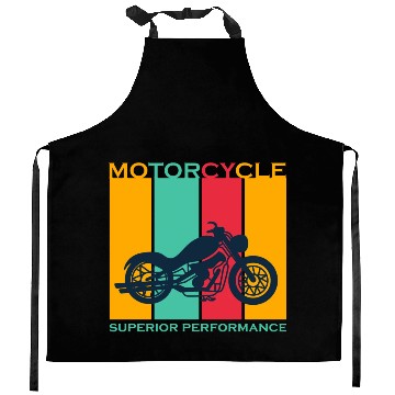Discover Motorcycle Superior Performance Kitchen Aprons