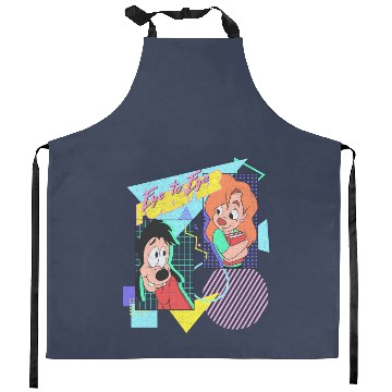 Discover Cartoon Kitchen Aprons Disney A Goofy Movie Max & Roxanne Eye To Eye Forever