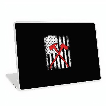 Discover US Patriotic Firefighter Laptop Skins