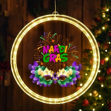 Discover Mardi Gras New Orlean Carnival LED Christmas Window Lights