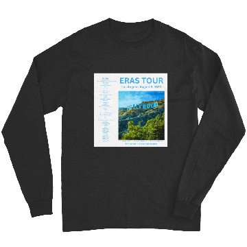 Discover Eras Tour Setlist - Los Angeles Night 6 Long Sleeves