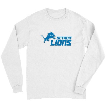 Discover Detroit Lions Logo Long Sleeves