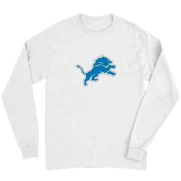 Discover Detroit Lions Logo Long Sleeves