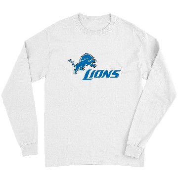 Discover Detroit Lions Logo Long Sleeves