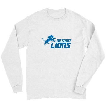 Discover Detroit Lions Logo Long Sleeves