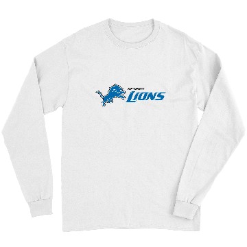 Discover Detroit Lions Logo Long Sleeves
