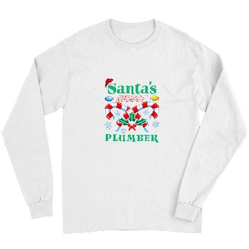 Discover Santas Nicest Plumber Christmas Naughty Or Nice List Long Sleeves