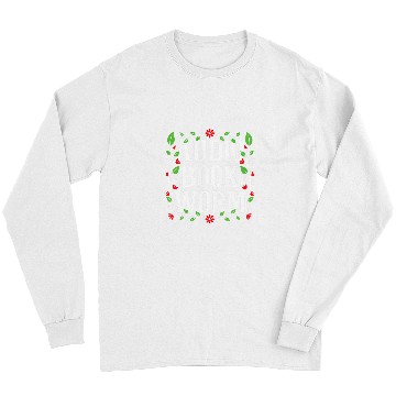 Discover Audio Book Worm Funny Floral Elements Design Long Sleeves