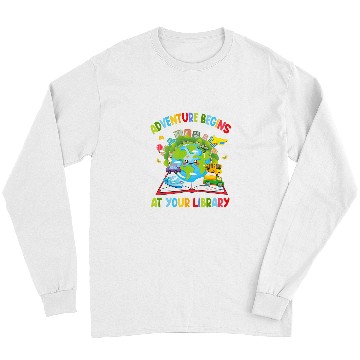 Discover Adventure Begins At Your Library Reading 2024 Long Sleeves