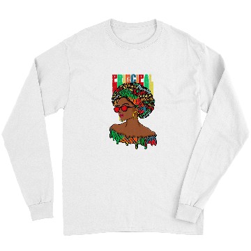 Discover Afro African Principal Black History Month Long Sleeves