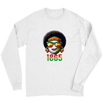 Discover Black Rugby Juneteenth 1865 Kids Mens Womens Juneteenth Long Sleeves