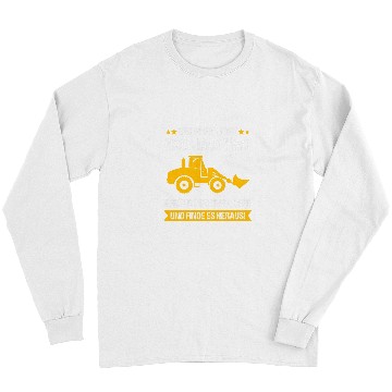 Discover Wheel Loader Construction Site Construction Worker Road Construction Gift Long Sleeves