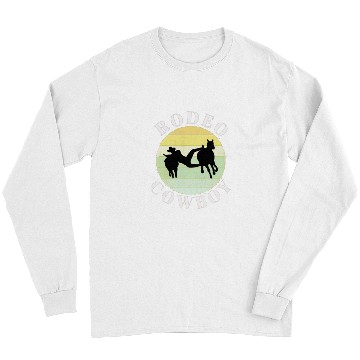 Discover Steer Wrestling Rodeo Cowboy Long Sleeves