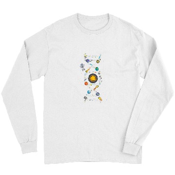 Discover Astronauts Solar System DNA Space Planets Science Universe Astronaut Long Sleeves