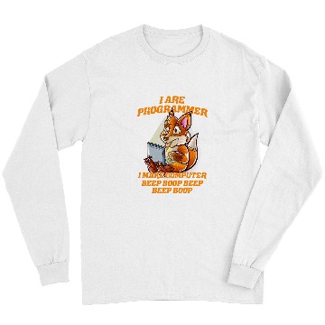 Discover Fox Lover I Are Programmer Nerd Nerd Fox Software IT Nerd Geek Coding Long Sleeves