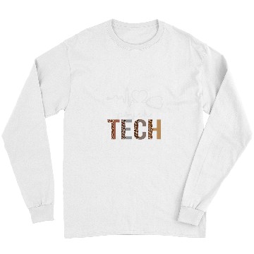 Discover Psych Tech Leopard Heartbeat Appreciation Christmas Women Long Sleeves
