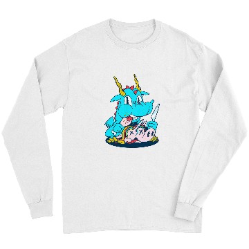 Discover Blue Dragon Is Unicorn Long Sleeves