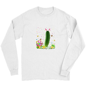 Discover Cucumber Easter Egg Hunt Bunny Cucumber Easter Sunday Long Sleeves