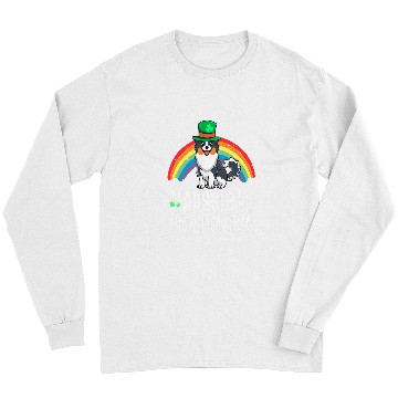 Discover Aussie Lucky Charm St Patricks Day Dog Australian Shepherd Long Sleeves