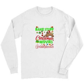 Discover Dog Goldendoodle I Bake Stuff And Watch Christmas Movies With My Goldendoodle Long Sleeves