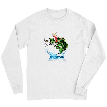 Discover Fishing Funny Fishing Christmas Merry Fishmas Ugly Pajama Fisher432 Fisher Long Sleeves