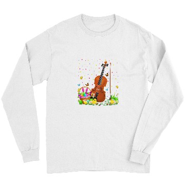 Discover Fiddle Lover Easter Egg Hunt Bunny Fiddle Easter Sunday Long Sleeves