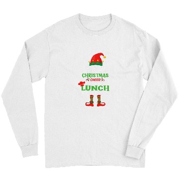 Discover Lunch Lady Christmas Cheer Elf School Cafeteria Worker Long Sleeves
