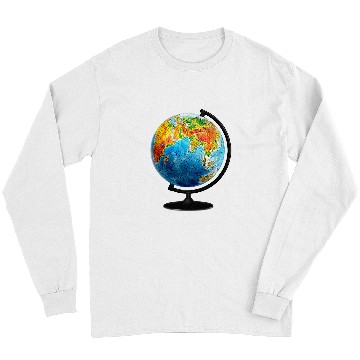 Discover Earth Globe Geography Long Sleeves