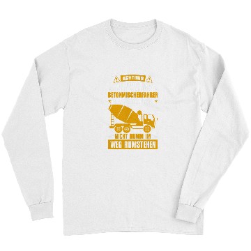 Discover Concrete mixer construction building construction worker 7 Long Sleeves