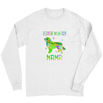 Discover Bernese Mountain Mama Colorful Dog Mom Lover Long Sleeves