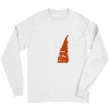 Discover Fido Dido White And Orange Text Frame Long Sleeves