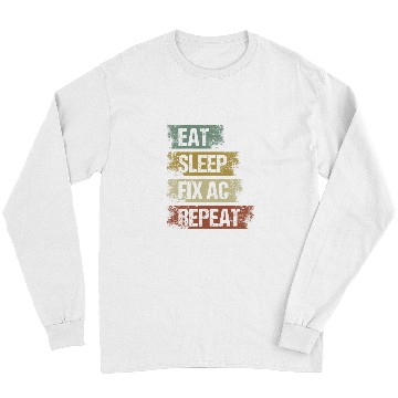 Discover Air Conditioning AC Repairman Hvac Technician Worker 4 Long Sleeves