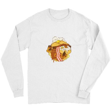 Discover Food Landscape Bacon Egg Waffle Long Sleeves