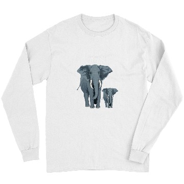 Discover Elephant Lives Endangered Species Art Long Sleeves