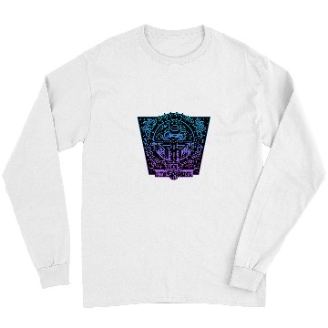Discover Aztec Eagle Tree of Life Symbol Colorful Native Wisdom Art Long Sleeves
