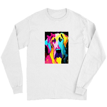 Discover Dog Great Dane Pop Art Graphic Gradient Long Sleeves