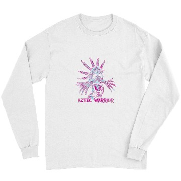 Discover Aztec Warrior King Mexican Native Art Mayans 10 Long Sleeves