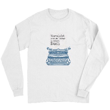 Discover Reading Book Author Journalist Writer Book Author Reader Long Sleeves