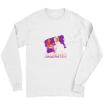 Discover Halloween Michael Myers Neon Portrait Long Sleeves
