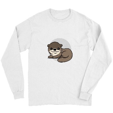 Discover Otters Chibi Kawaii Sea Animal Creature Japanese Kawaii213 Long Sleeves